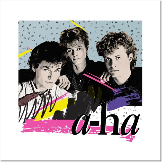 Vintage-Styled 80s A-Ha Design Wall Art by DankFutura